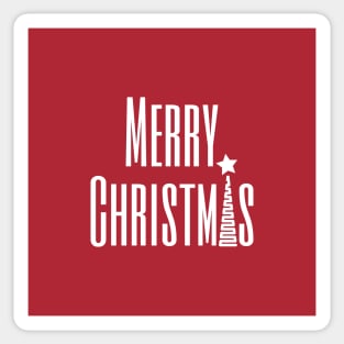 Merry Christmas typography Sticker